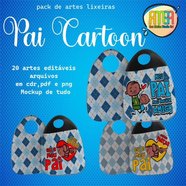 ESTAMPAS PAI CARTOON LIXEIRAS