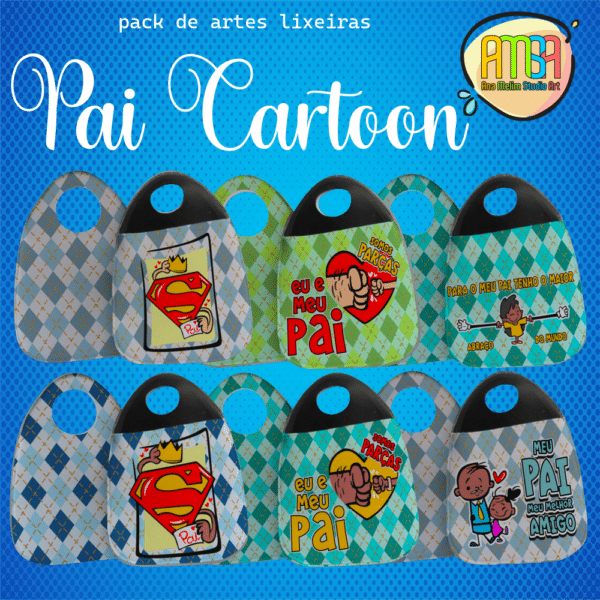 ESTAMPAS PAI CARTOON LIXEIRAS - Image 3