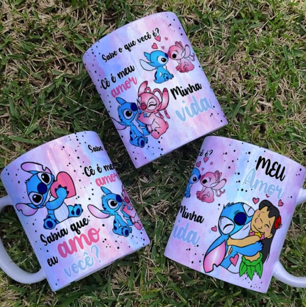 ESTAMPA STITCH MEU AMOR CANECA