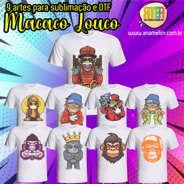 ESTAMPAS MACACO LOUCO CAMISA