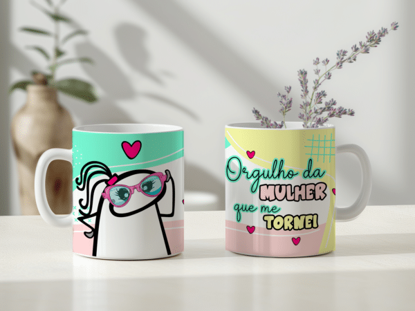 ESTAMPA FLORK FRASES CANECA - Image 5